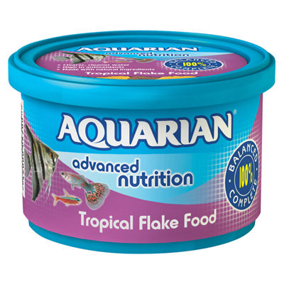 Calories in 100 g of Asda Aquarian Tropical Flake Food